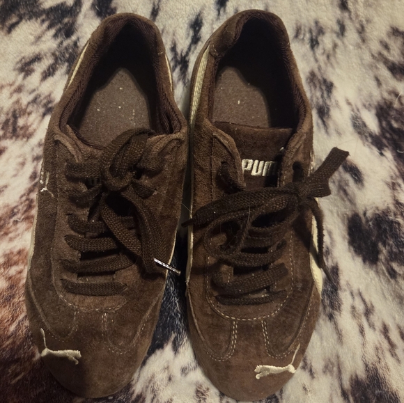 Brown Suede Sneakers - Picture 1 of 3